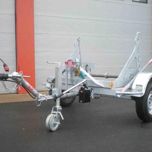 0T750 Baustellenkabeltrommel mit hydraulischem Hubwerk