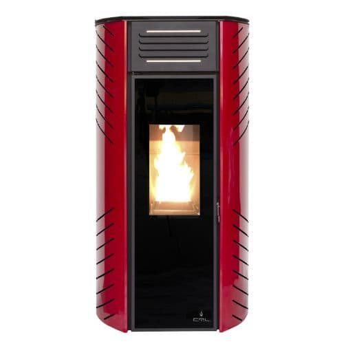 Estufa de Pellets CTL Zara 10 kW | Color Burdeos | Calor Eficiente
