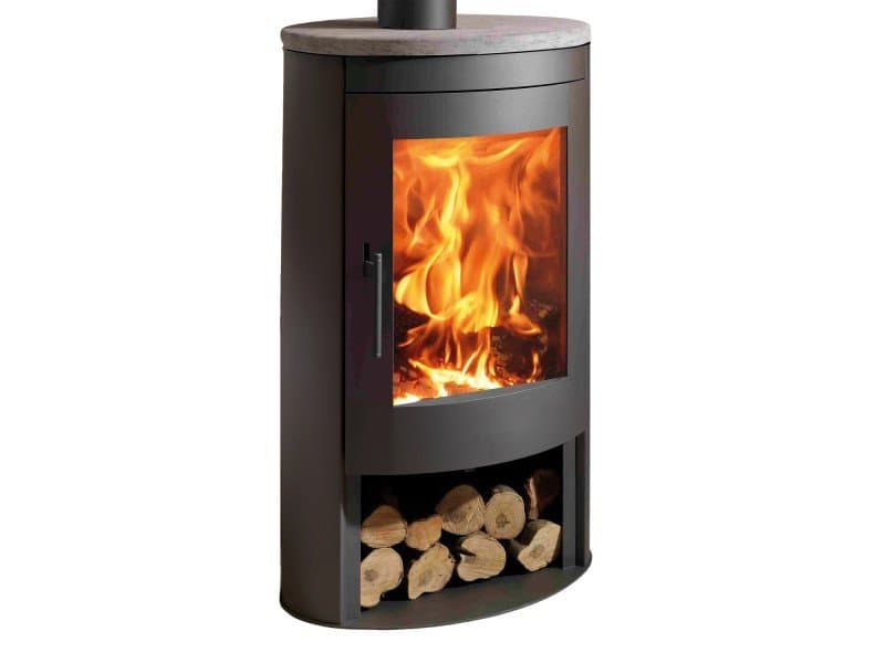 Panadero Oval 1 Kaminofen Stahl Schwarz 8,7 kW