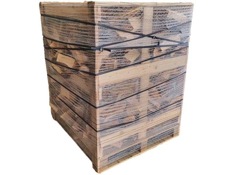 Kaminholz 25 cm Gestapelt und Trocken 160 cm x 125 cm x 125 cm