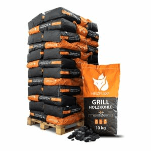 Grillholzkohle 20–80 mm – 36 x 10 kg – Premium Hartholz