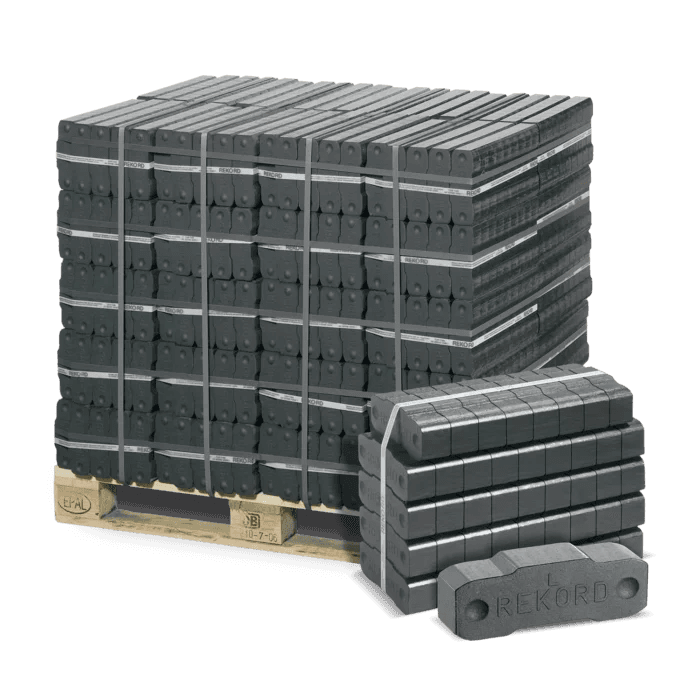 Braunkohlebriketts 25–60 mm – 40 x 25 kg – REKORD