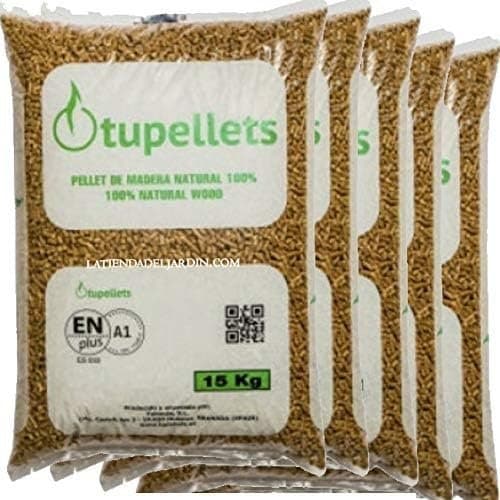 Pellets de Bois Suinga 75 kg (5 Sacs de 15 kg) – Granulés de Chauffage 100% Naturels
