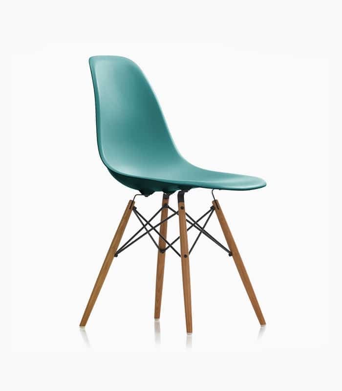 Eames plastic side chair - Blue , M