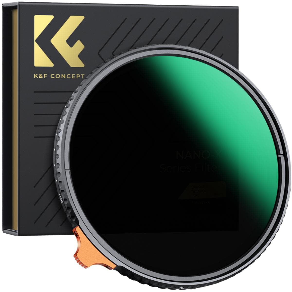 K&F 105MM XV56 Nano-X Slim Variable/Fader NDX, HD, ND2~ND400, Waterproof, Anti Scratch, Green Coated