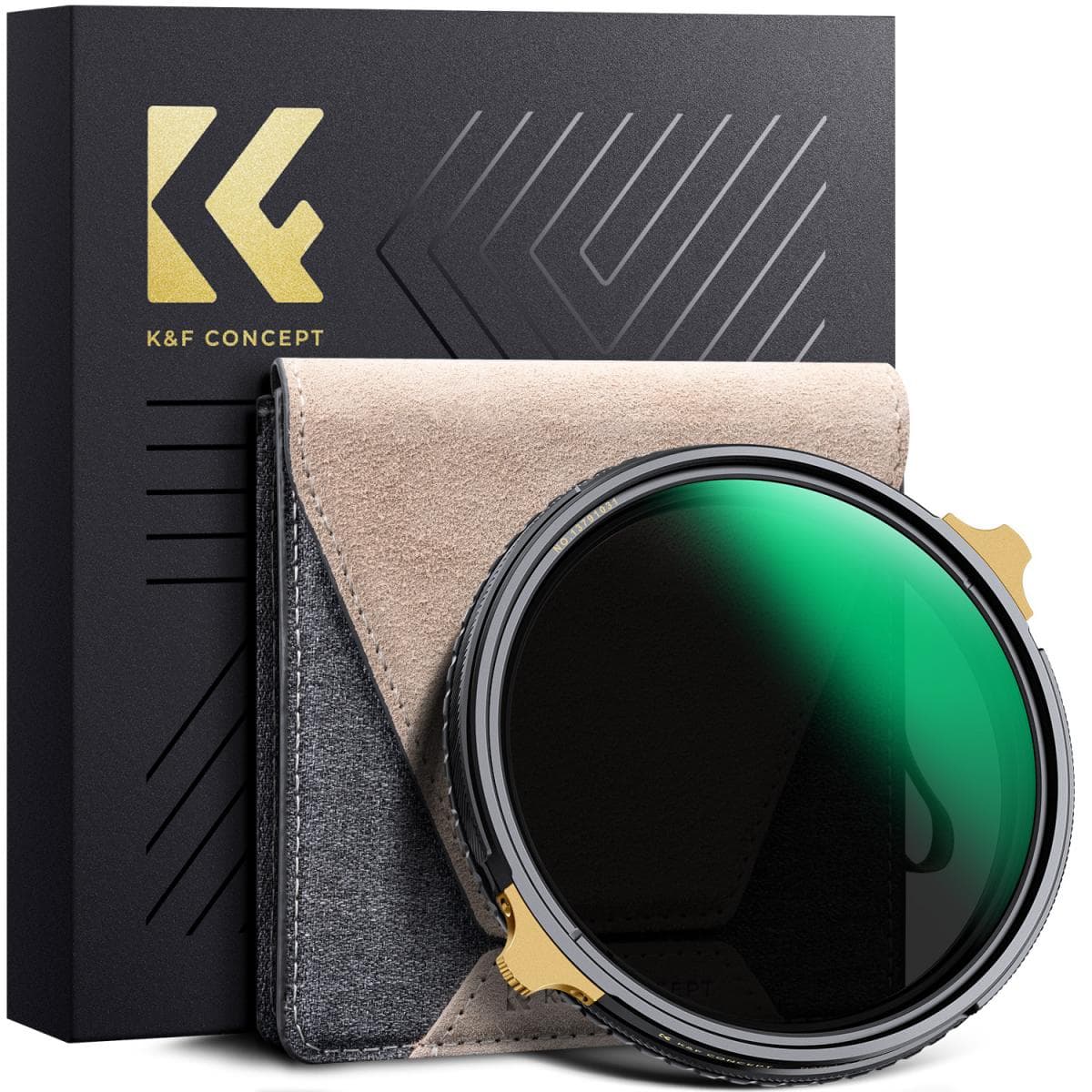 K&F 72MM, NANO-X Pro Brass Frame,CPL+Variable/Fader ND2-32 Filter