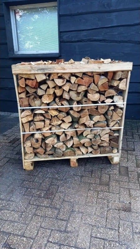 Brennholz-Mix 25 cm – 1,2 RM (4 Mini-Paletten)