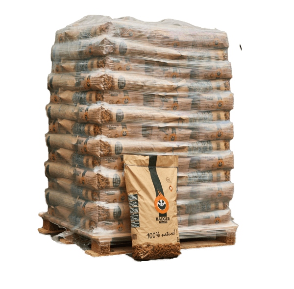 Dachspellets - Palette mit 65 Säcken à 15 kg (975 kg)