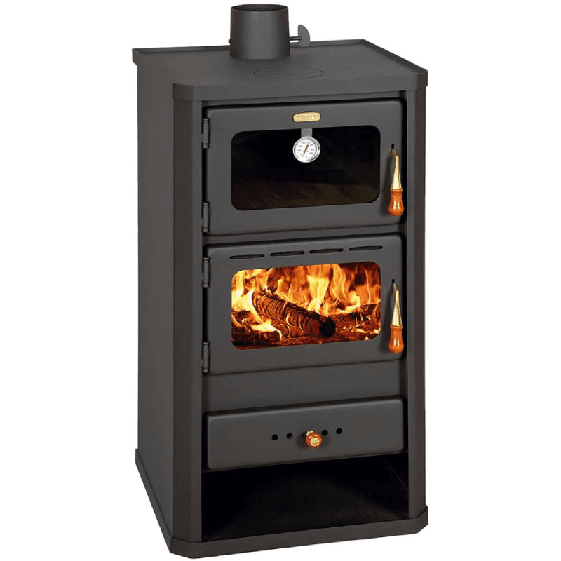 Holzofen mit Backofen, Kaminofen mit hoher Heizleistung effizienter