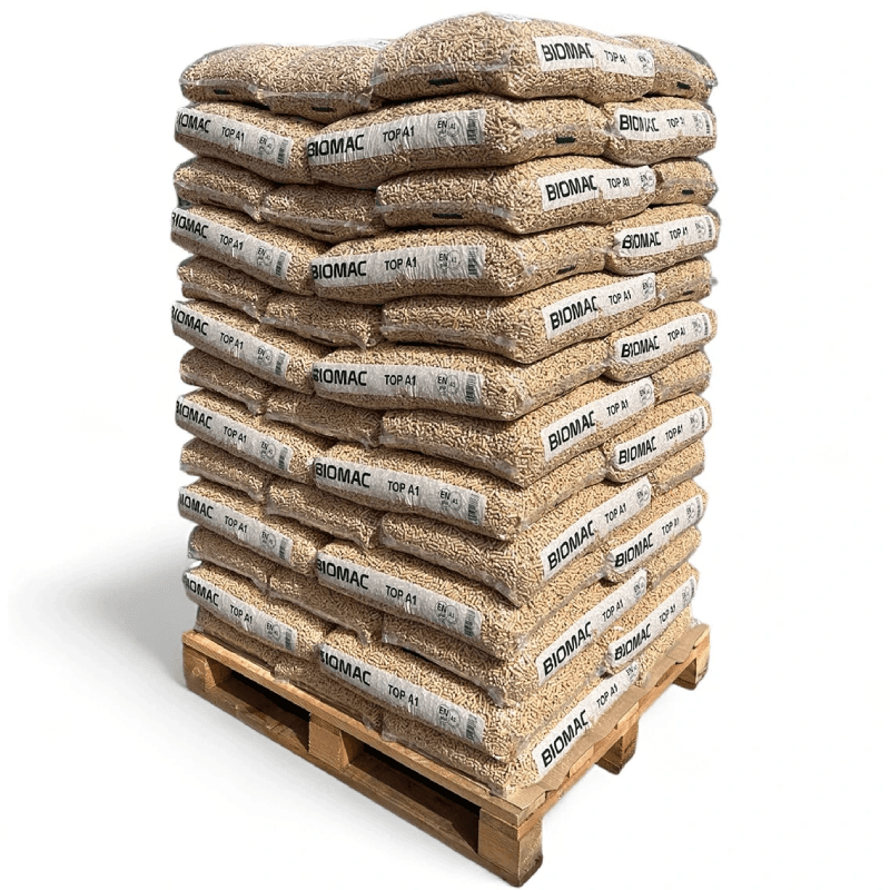 Holzpellets Pellets BIOMAC Holzpellets TOP A1 Nadelholz Fichte 975kg