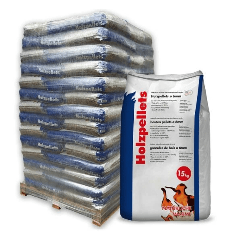 Holzpellets 70 x 15kg 6mm volle Palette 1050 kg