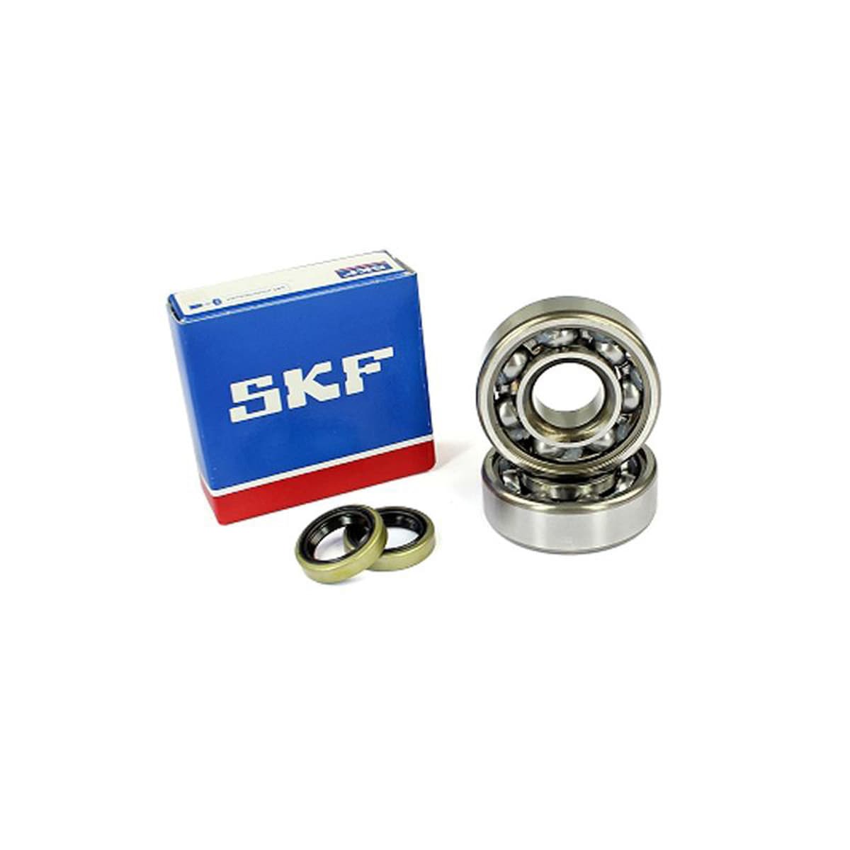 Skf - Kit Roulements + Joints Spi Vilebrequin Mbk 51 - Skf 6302qr C3 Cage Acier