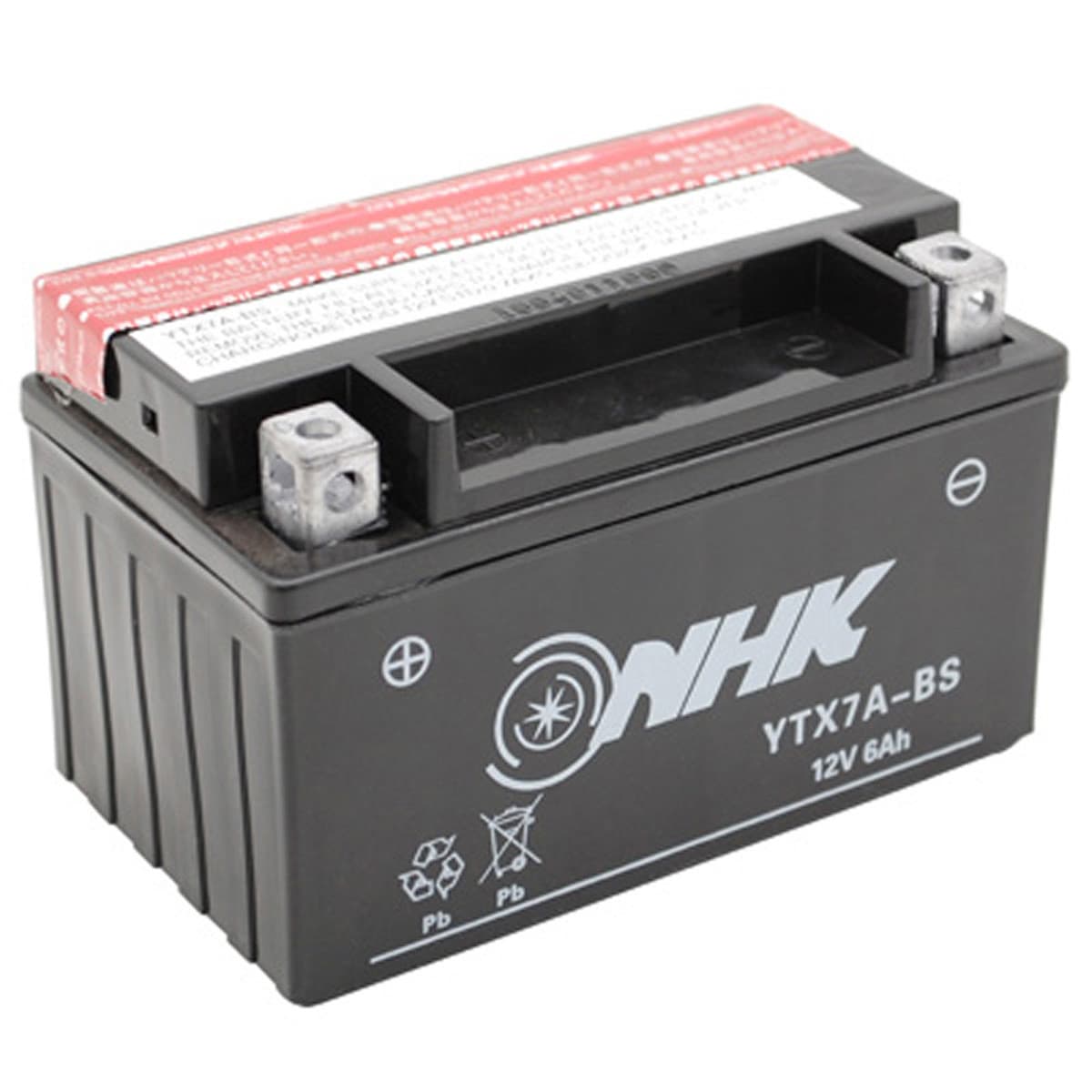 Nhk - Batterie 12v 6 Ah Ntx7a-bs Mf / Ytx7a-bs - Nhk Sans Entretien +g