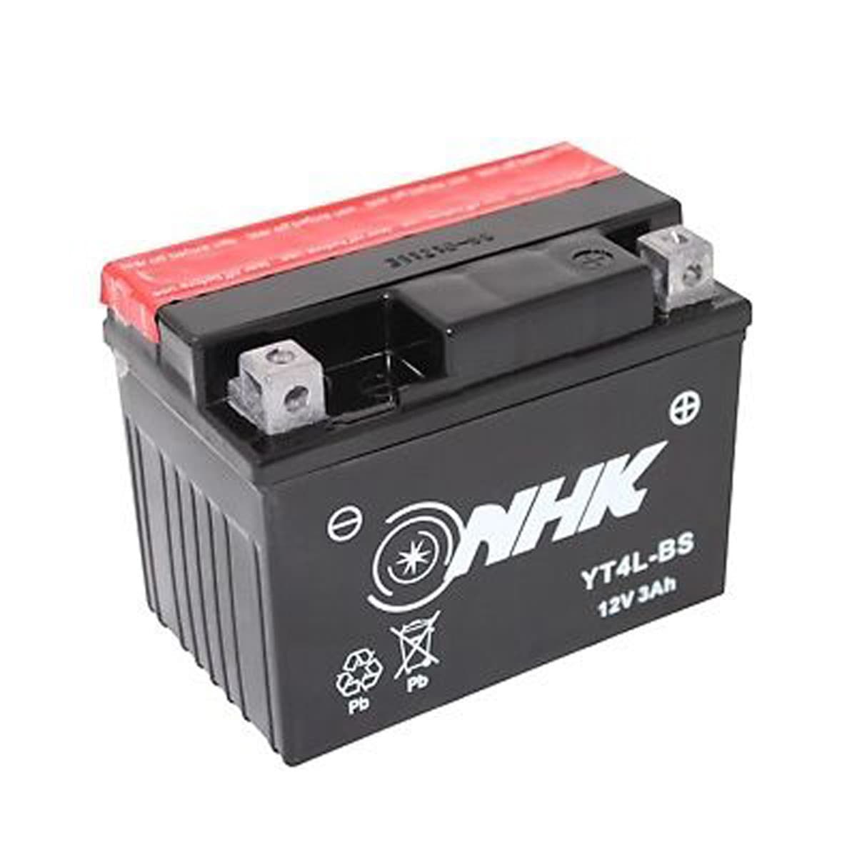 Nhk - Batterie 12v 3 Ah Ntx4l-bs Mf / Ytx4l-bs - Nhk Sans Entretien +d