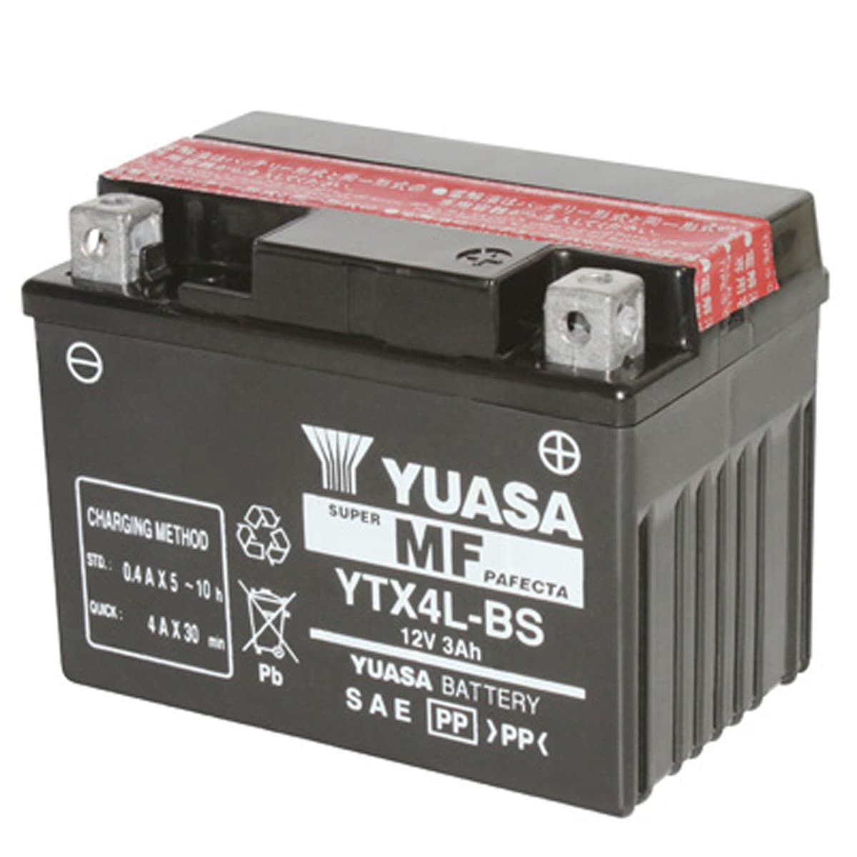 Yuasa - Batterie 12v 3 Ah Ytx4l-bs - Yuasa Sans Entretien +d