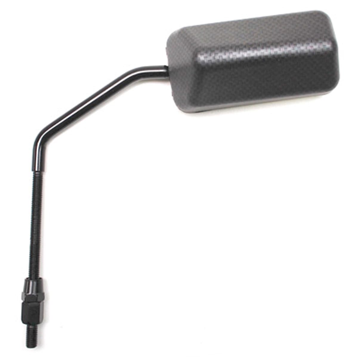 Adaptable - Rétroviseur F1 Carbone Mat Réversible M8 Tige Longue Noire