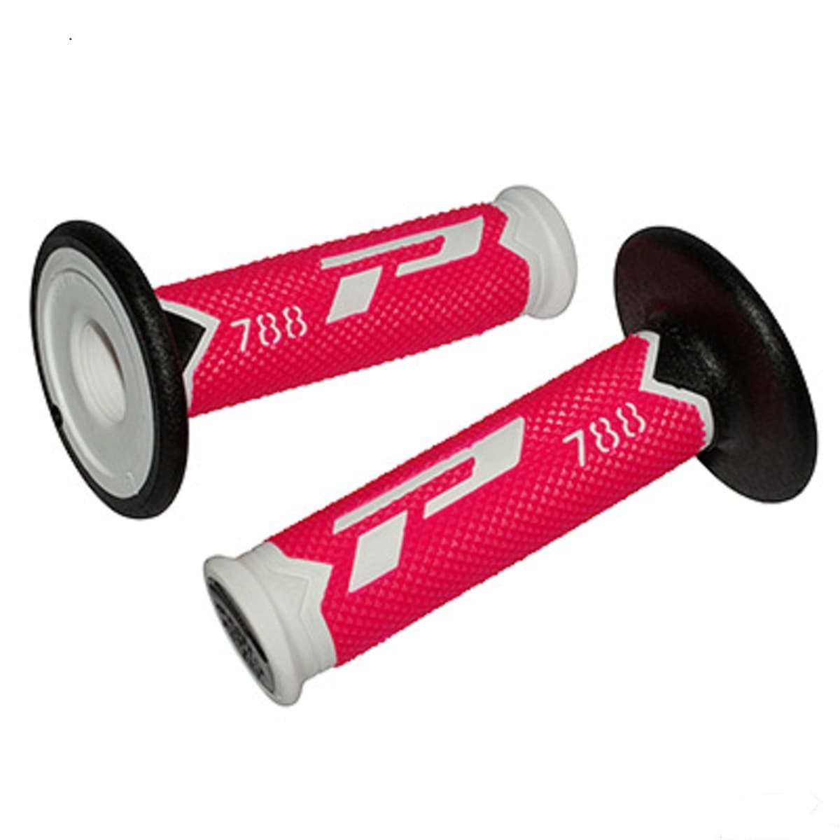 Progrip - Poignées De Guidon - Progrip 788 Off Road Blanc / Noir / Fuchsia