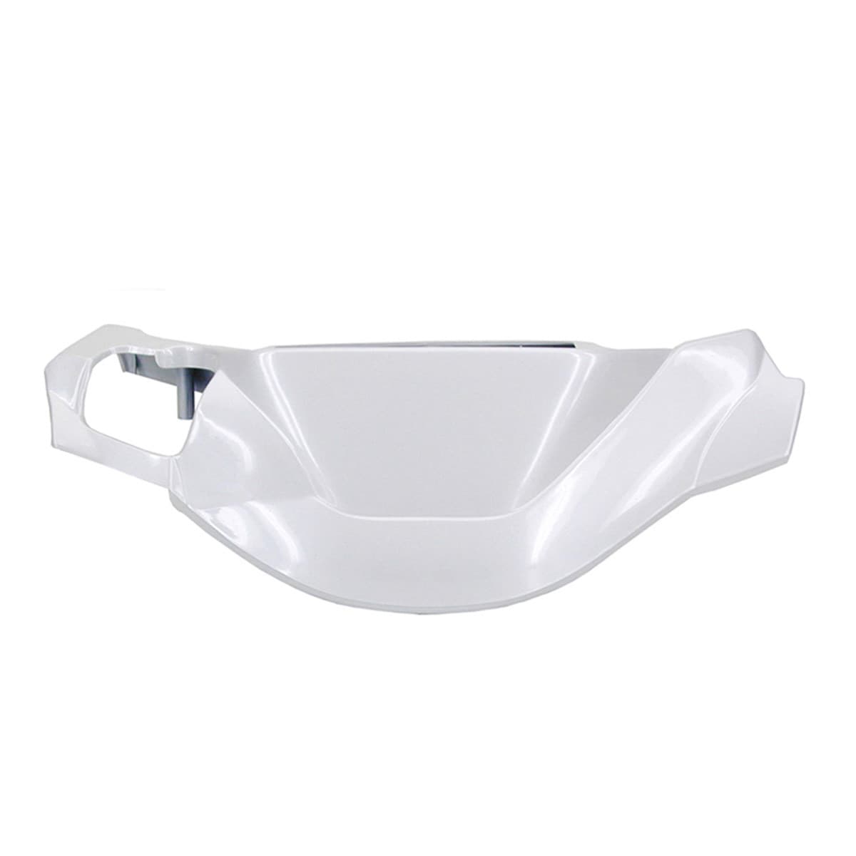 Adaptable - Couvre Guidon Mbk Booster Yamaha Bw's Avant 2004 - Blanc / Bleu / Noir / Rouge Blanc Métal