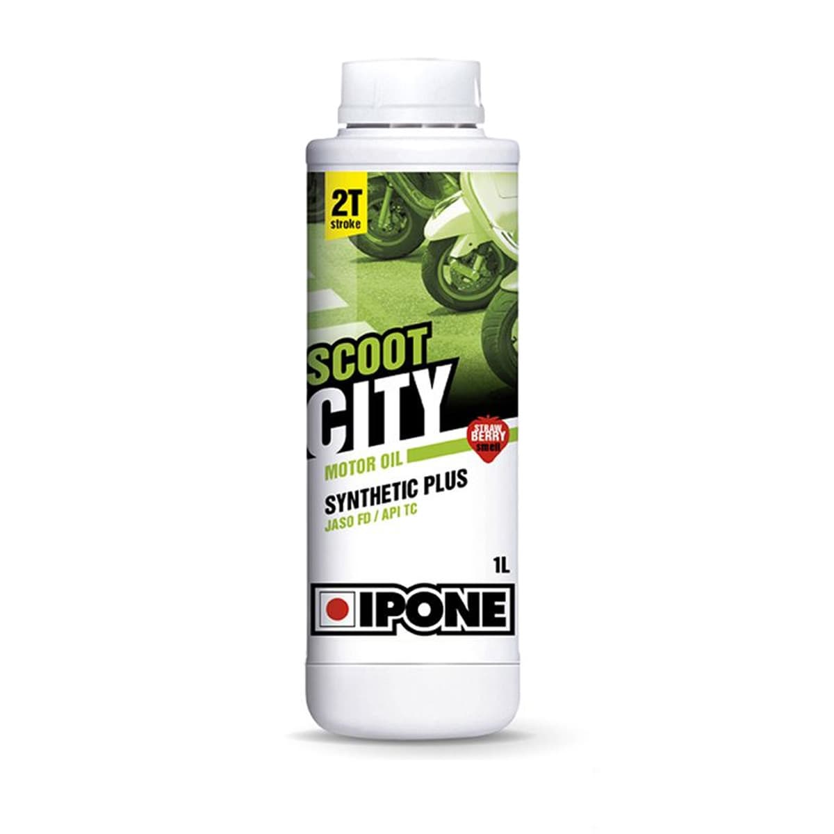 Ipone - Huile Moteur 2t - Ipone Scoot City Semi Synthèse Senteur Fraise 1l Graissage Séparé