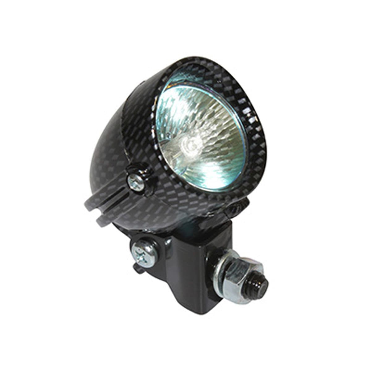 Adaptable - Feu Additionnel Rond 20w Look Carbone