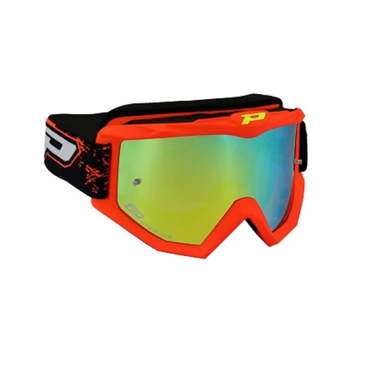 Progrip - Masque / Lunettes Cross - Progrip 3204 Rouge Fluo