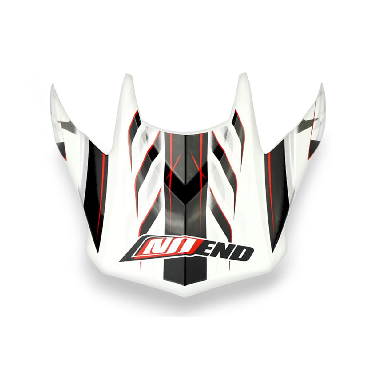 Noend - Visière Casque Cross - Noend Defcon 5 Blanc/rouge