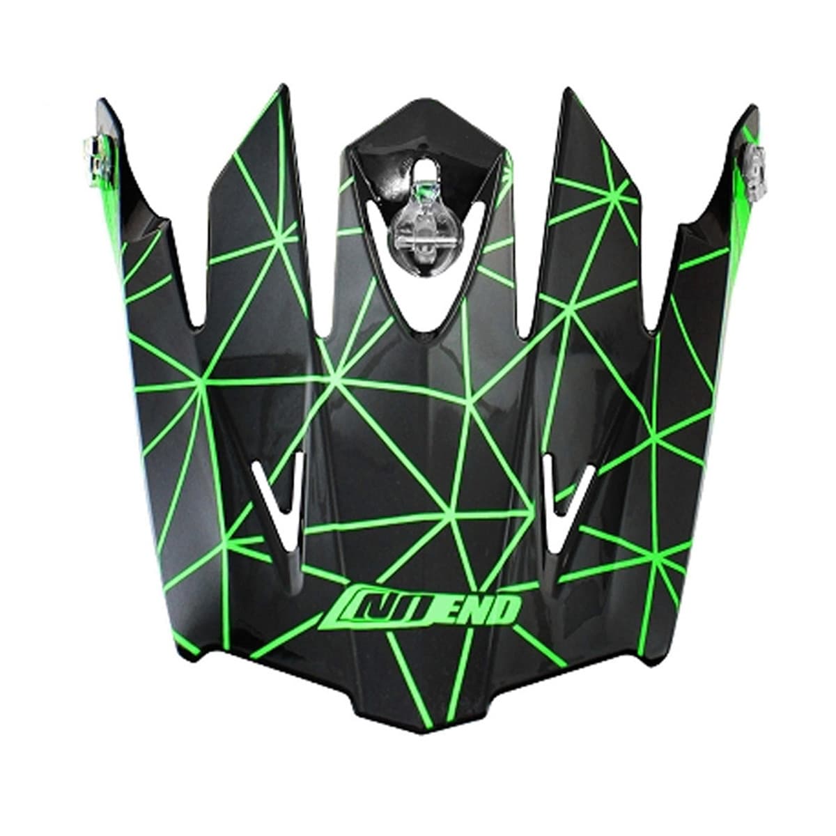 Noend - Visière Casque Cross - Noend Sc15 Origami Noir/vert