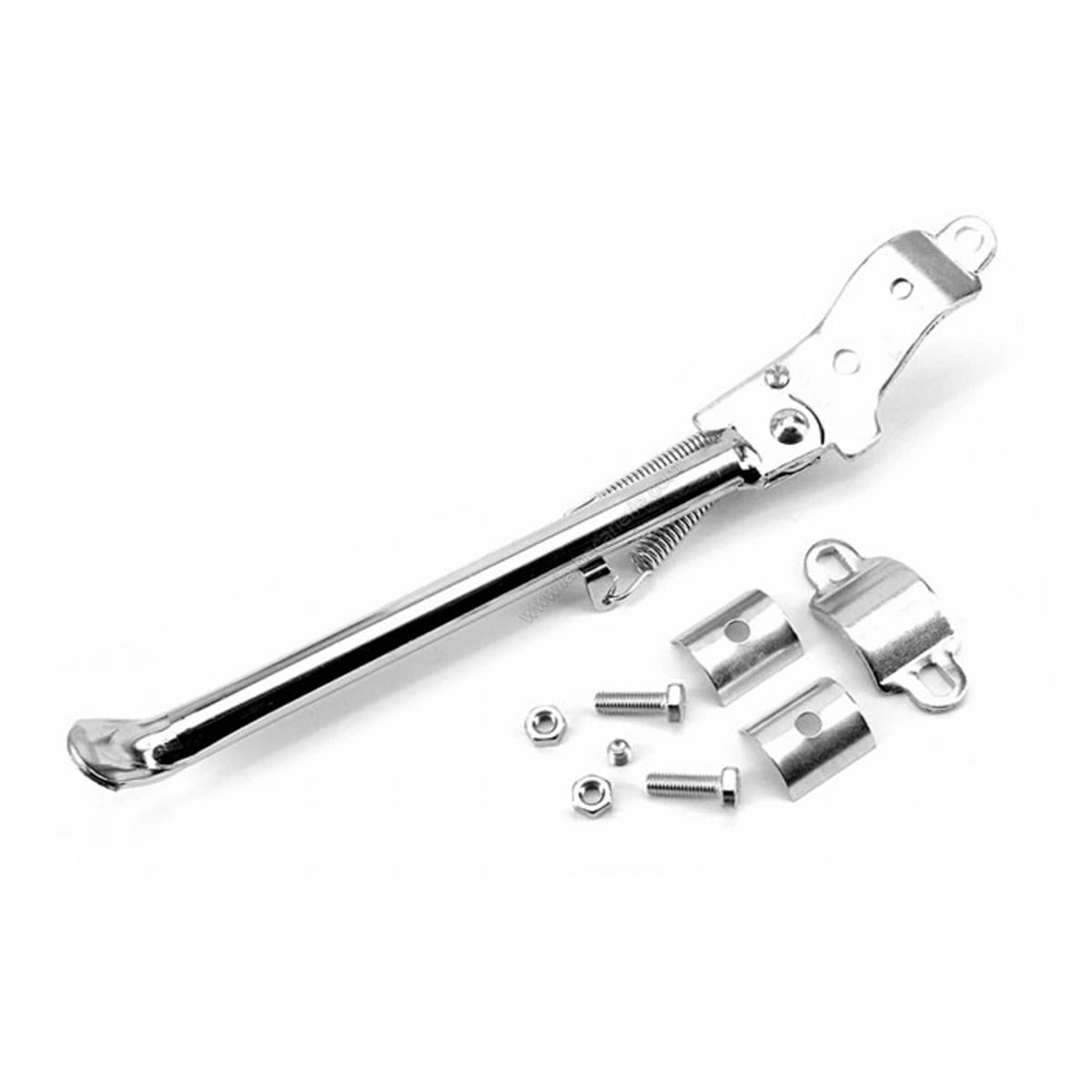 Adaptable - Béquille Latérale Cyclo Bras Ovale À Gauche - Chromé 270mm