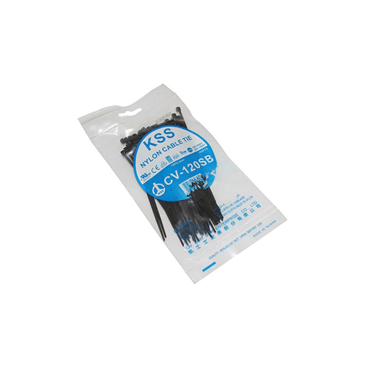 Adaptable - Collier De Serrage Type Rilsan - 2.5 X 120mm Noir