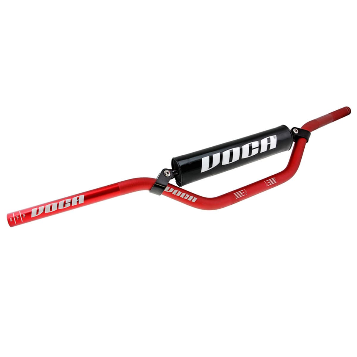Voca Racing - Guidon Cross 22mm - Voca Cross Alu Rouge / Mousse Noire