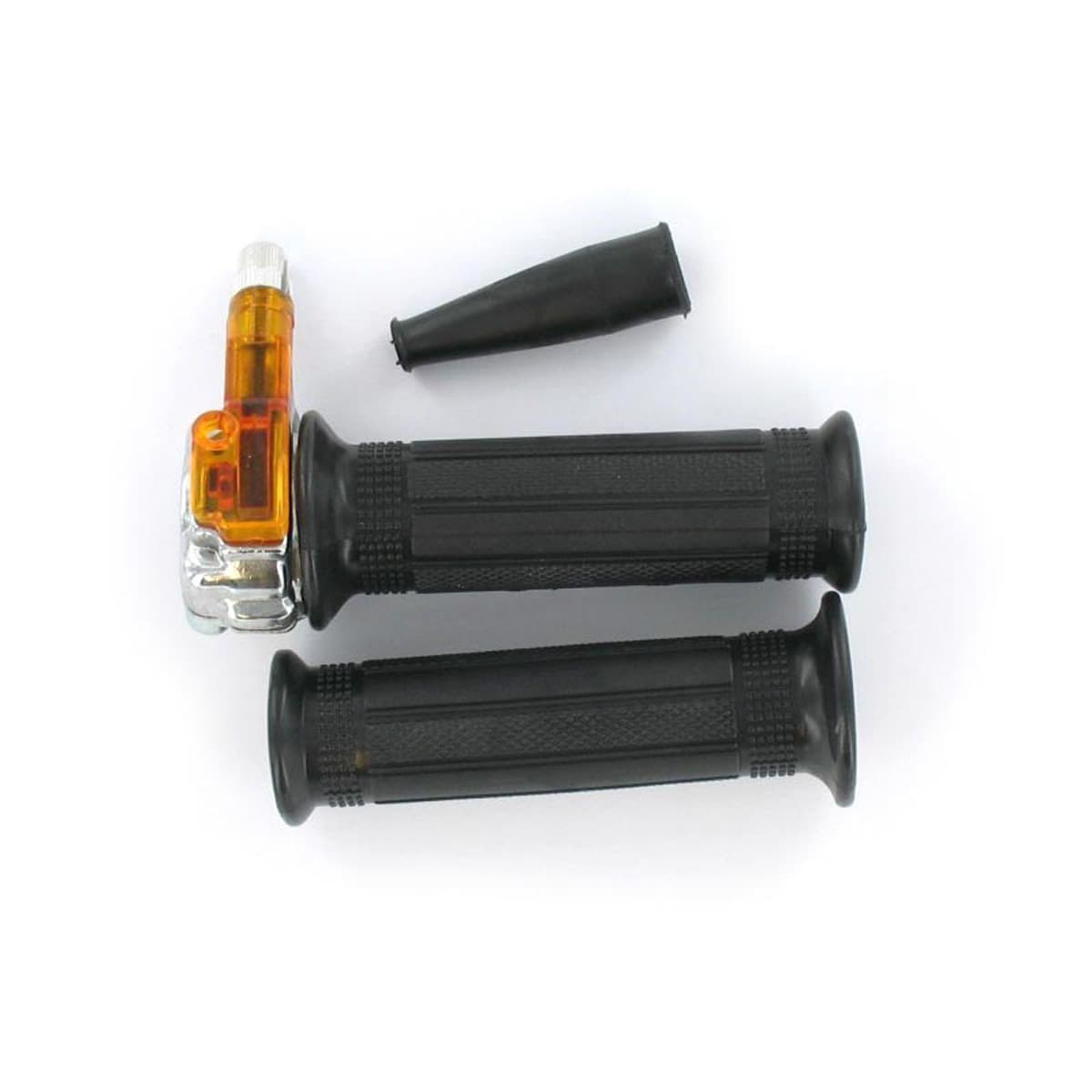 Adaptable - Poignée Gaz Tirage Droit - Mini Targa Métal Chromé