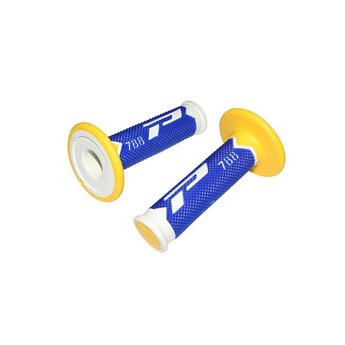 Progrip - Poignées De Guidon - Progrip 788 Off Road Blanc / Bleu / Jaune