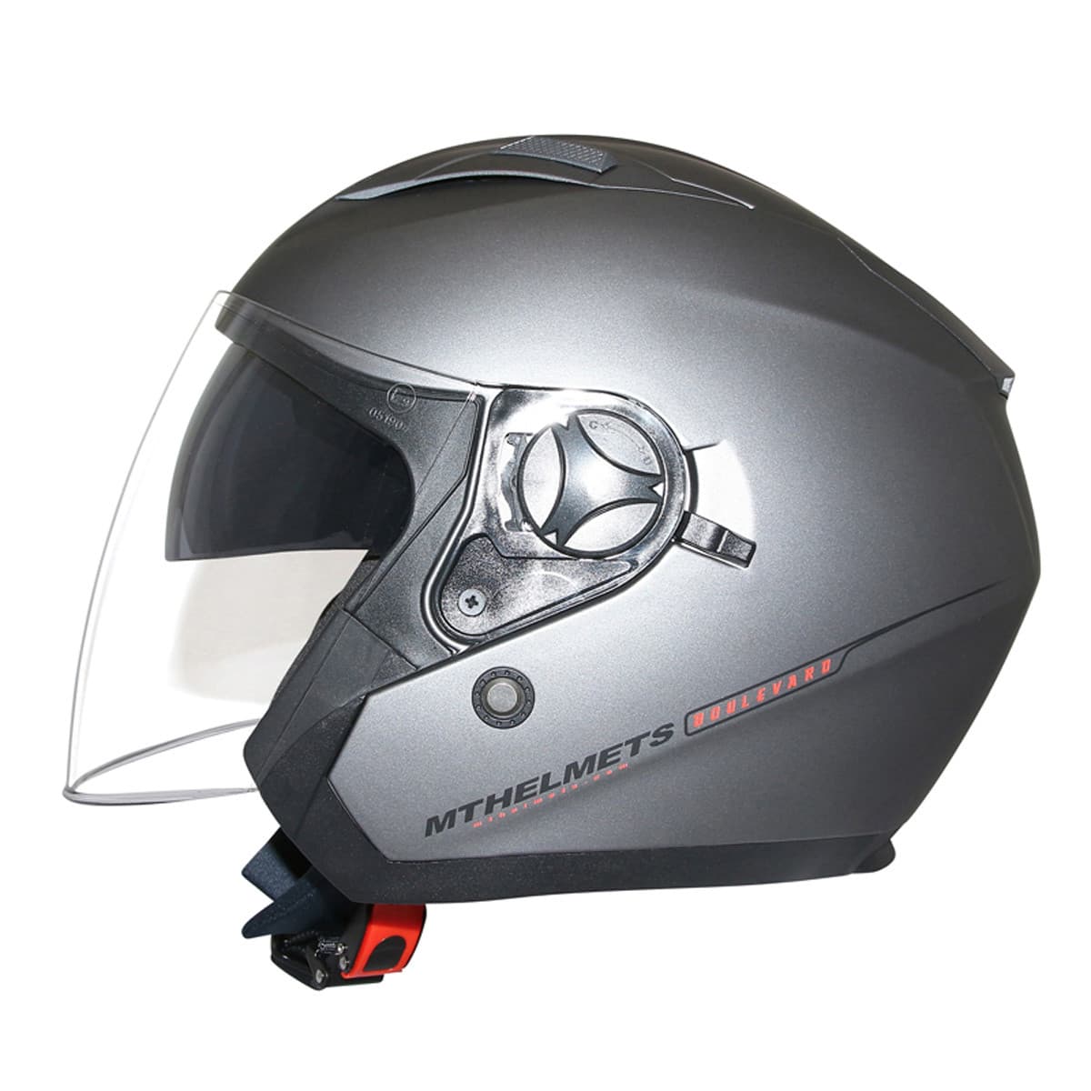 Mt Helmets - Casque Jet - Mt Boulevard Sv Double Ecran Gris Titanium Xs
