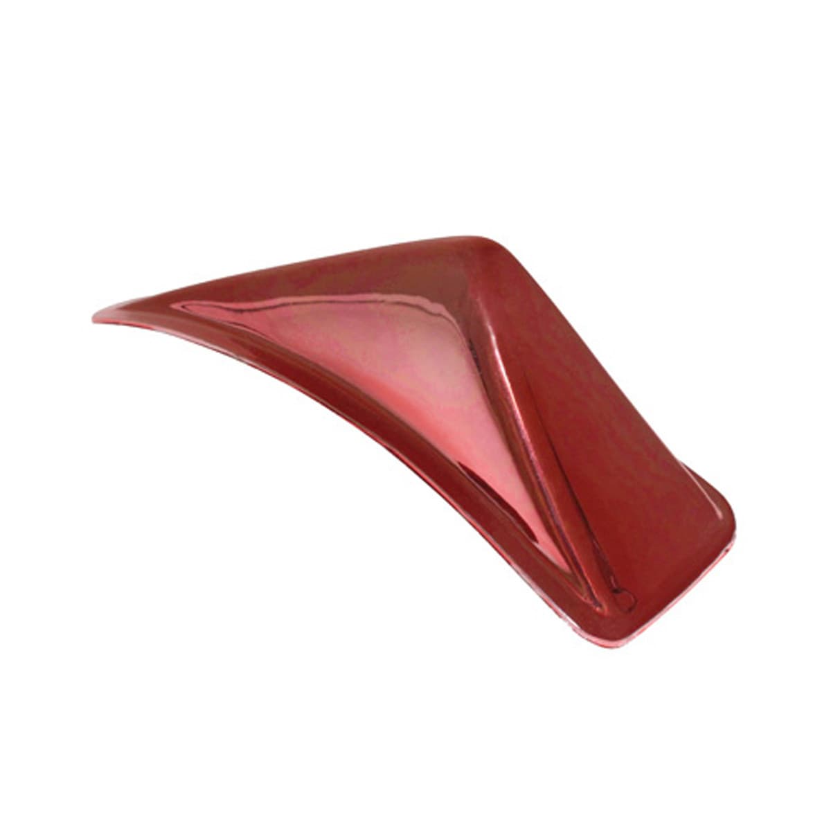 Adaptable - Décoration De Casque - Aileron Rouge Anodisé