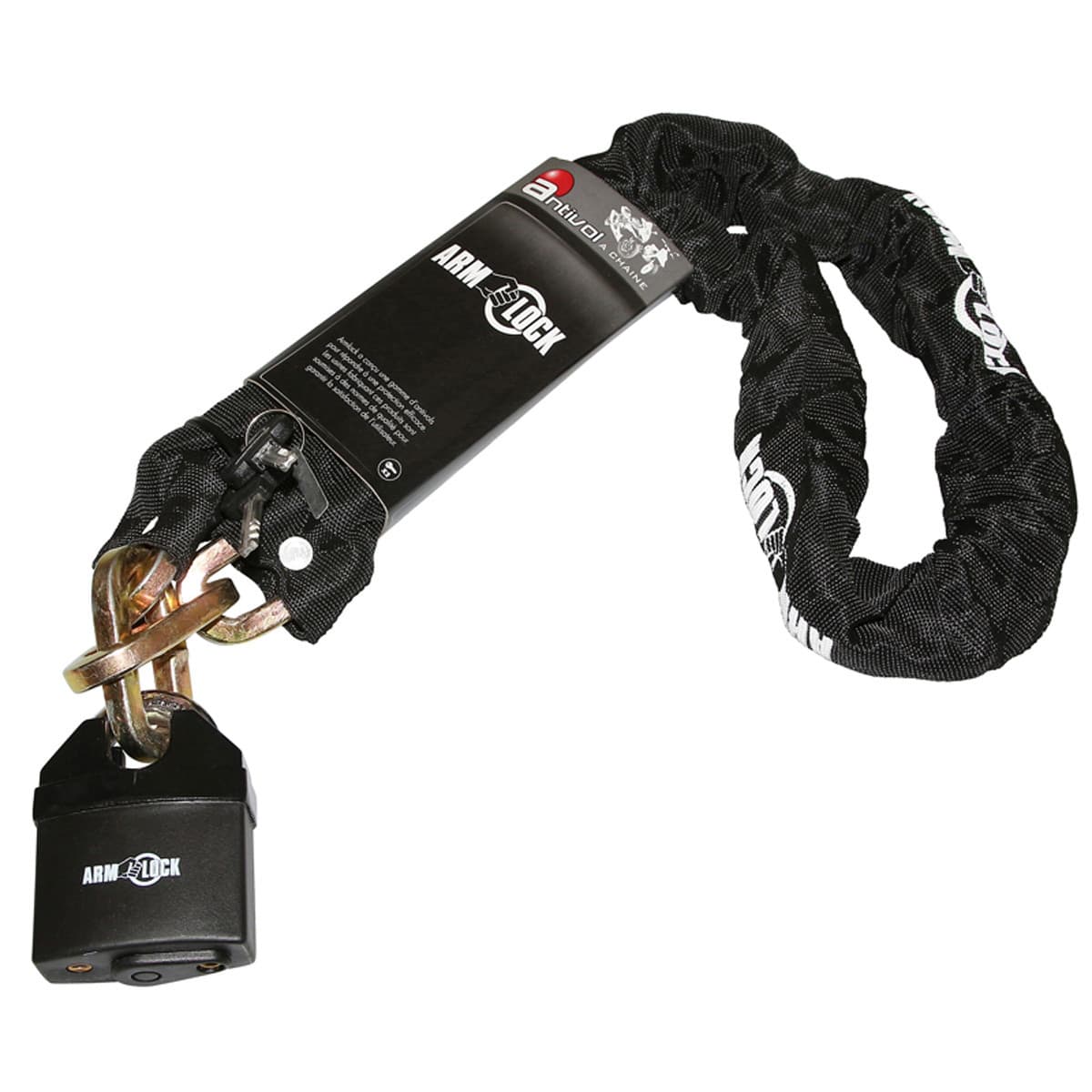 Armlock - Antivol Chaîne + Cadenas - Armlock 1.20m