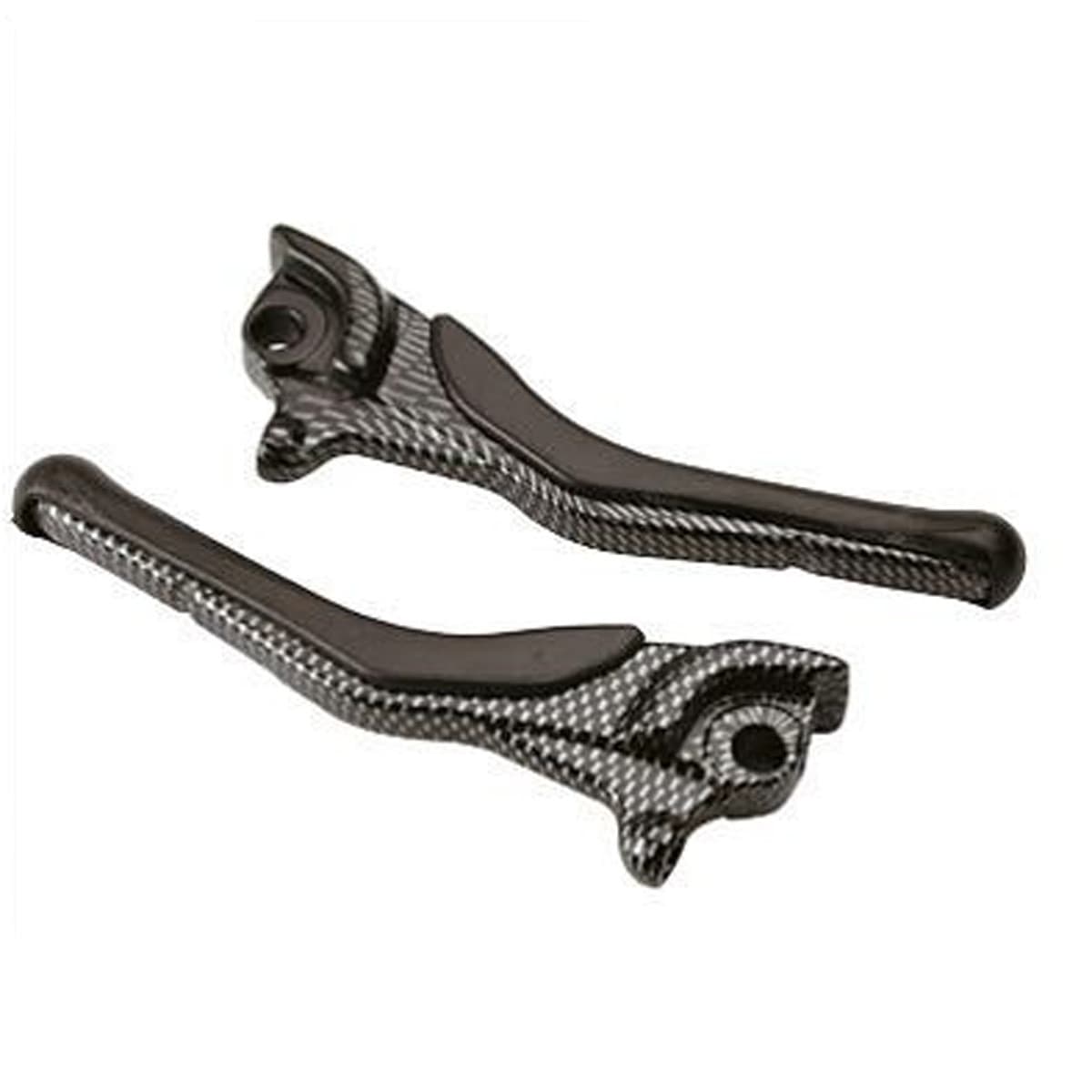 Adaptable - Levier Frein Avant + Arrière Mbk Nitro Yamaha Aerox Avant 2013 - Carbone Brillant