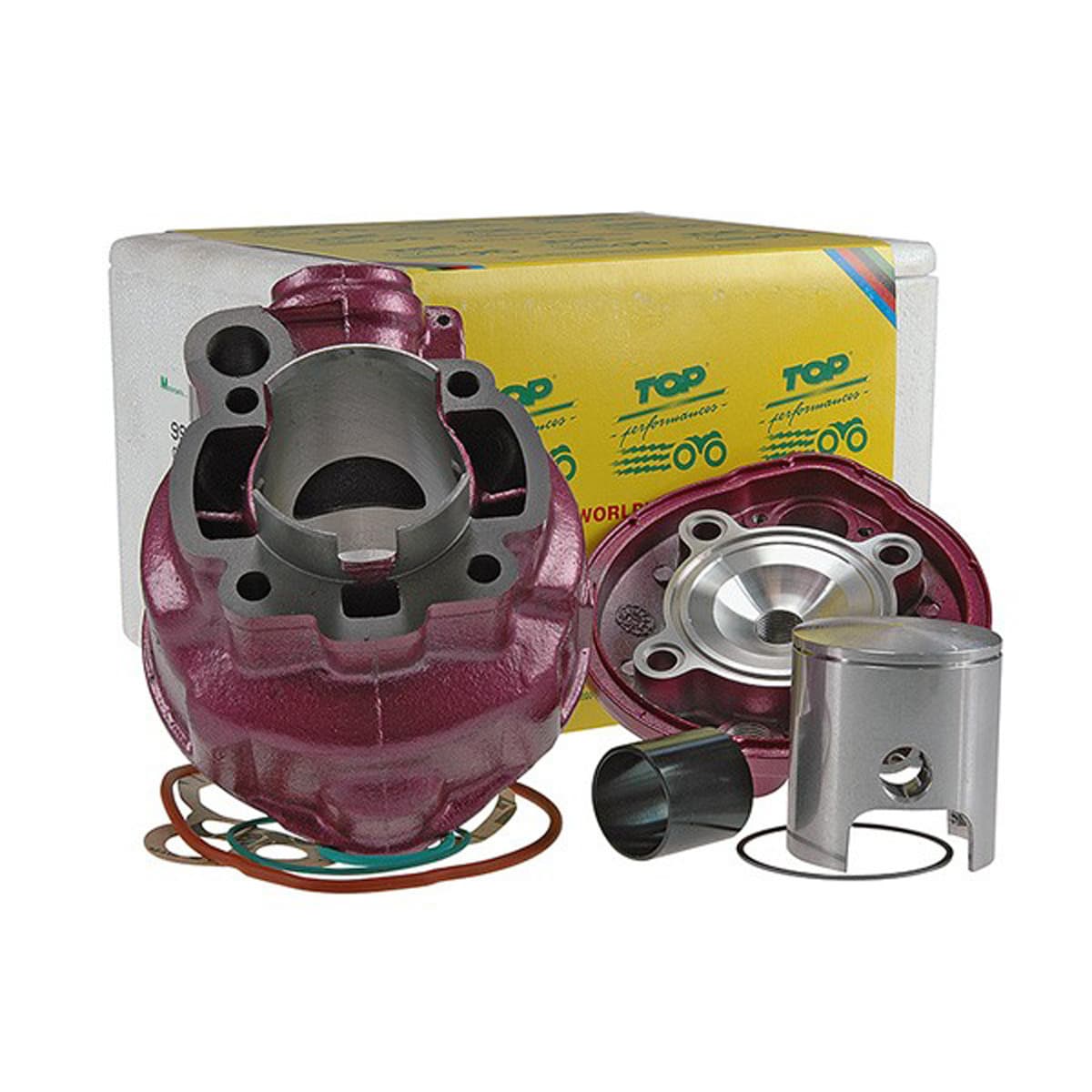 Top Performances - Kit Cylindre 75cc Fonte Top Performances Minarelli Am6 Rose 49.5mm