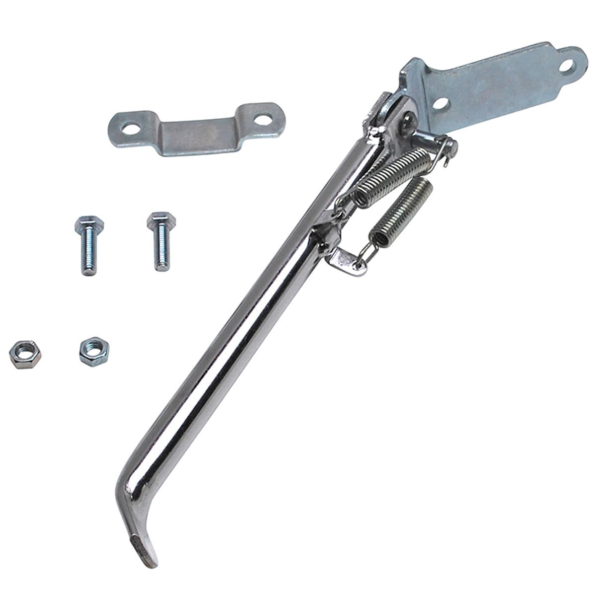 Adaptable - Béquille Latérale Cyclo Bras Carré À Droite - Chromé 275mm