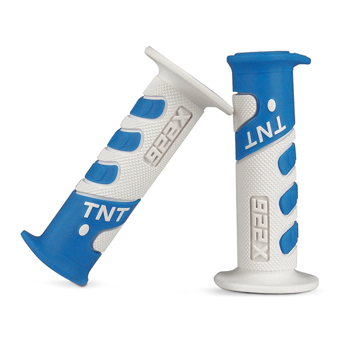 Tnt - Poignées De Guidon - Tnt 922x Blanc / Bleu Ciel