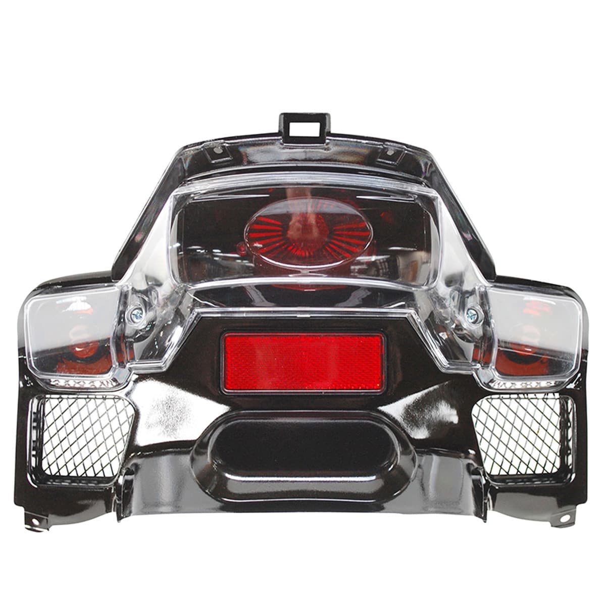 Adaptable - Feu Arrière Mbk Next Rocket Yamaha Ng Spy - Type Lexus Chrome / Noir