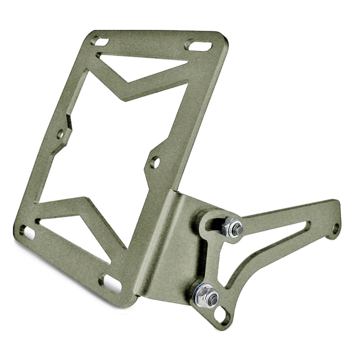 Tnt - Support Plaque Immatriculation Mbk Yamaha - Tnt Fixation Latérale Gris