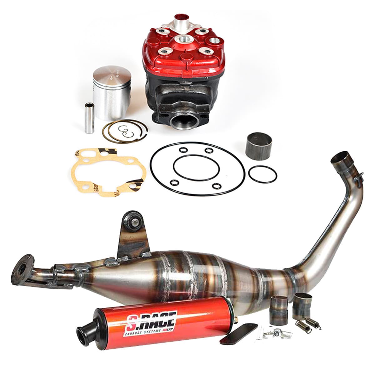 Mvt - Pack Haut Moteur & Pot 75cc Am6 - Kit Mvt Iron Max + Pot S-race 68d327bd8bb0b