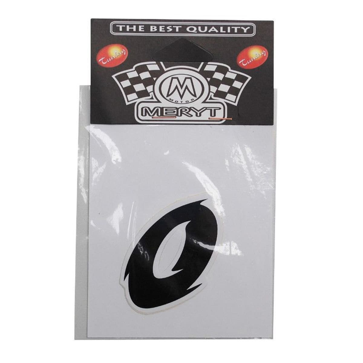 Meryt - Autocollant / Sticker - Meryt Numéro 0 Noir 5.5cm