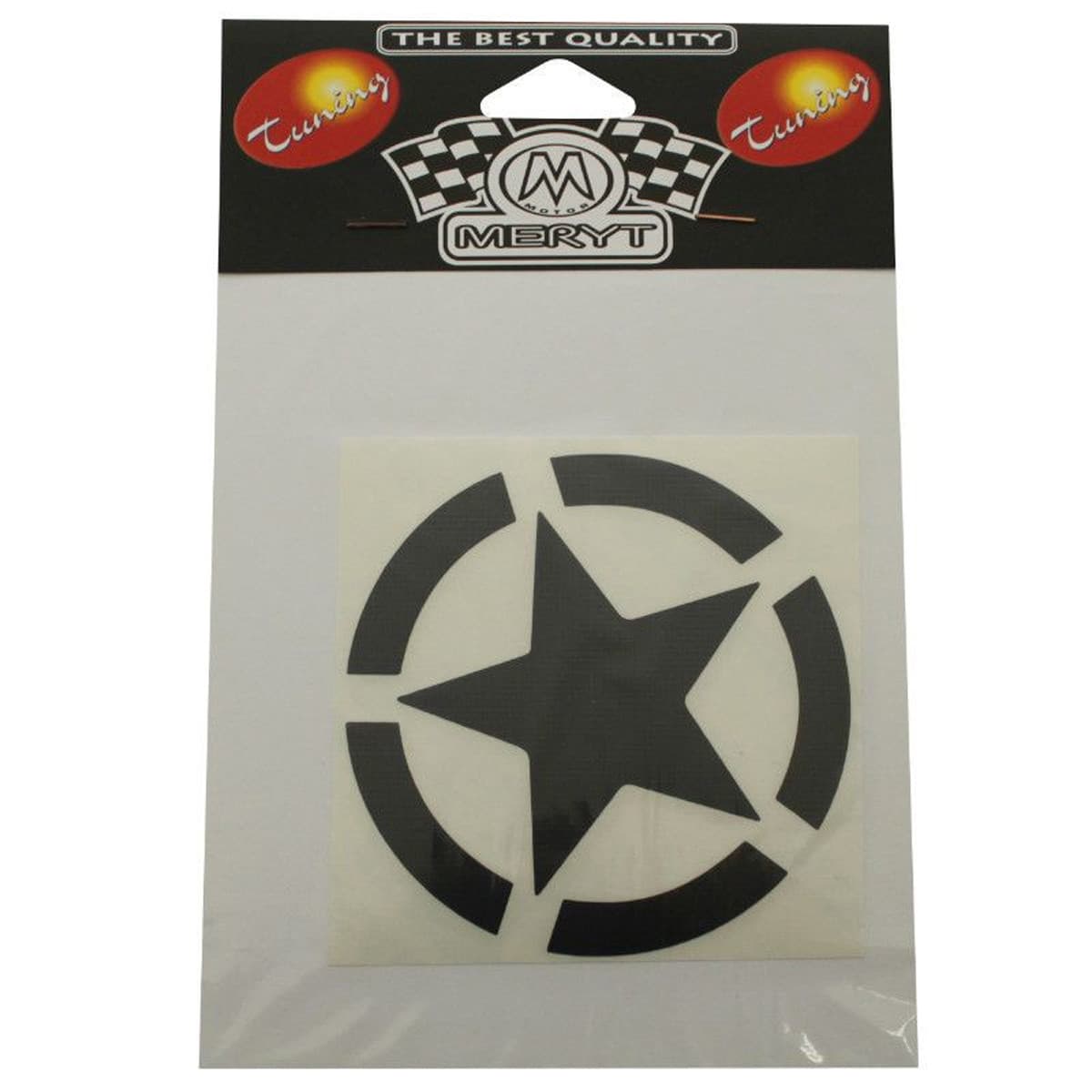 Meryt - Autocollant / Sticker - Meryt Etoile Noir 10cm