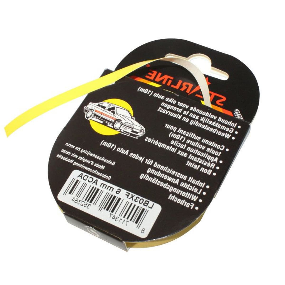 Motip - Liseret / Sticker Jante - 6mm Jaune Motip Solidline