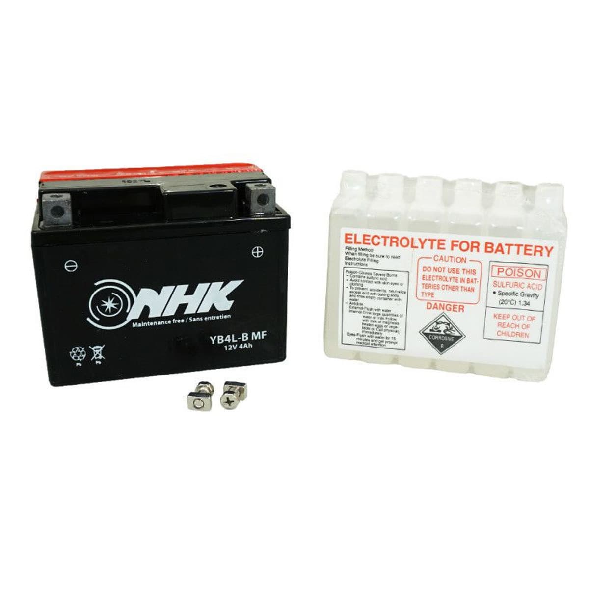 Nhk - Batterie 12v 4 Ah Nb4l-b Mf / Yb4-lb - Nhk Sans Entretien +d