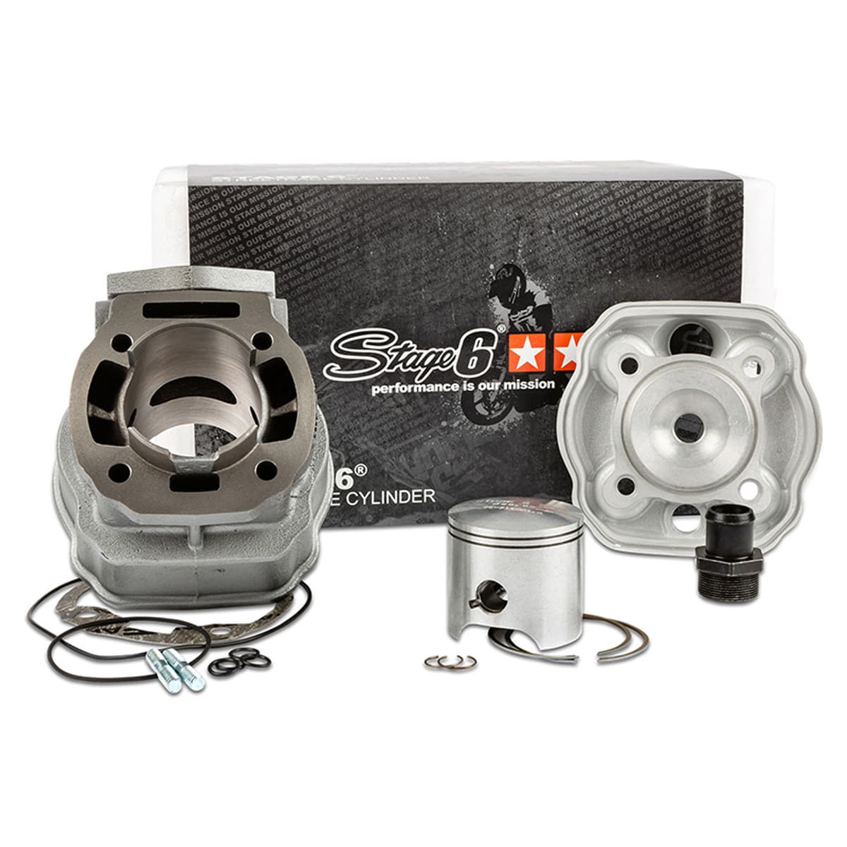 Stage6 - Kit Cylindre 77cc Derbi E3 E4 - Stage6 Streetrace Fonte 50mm