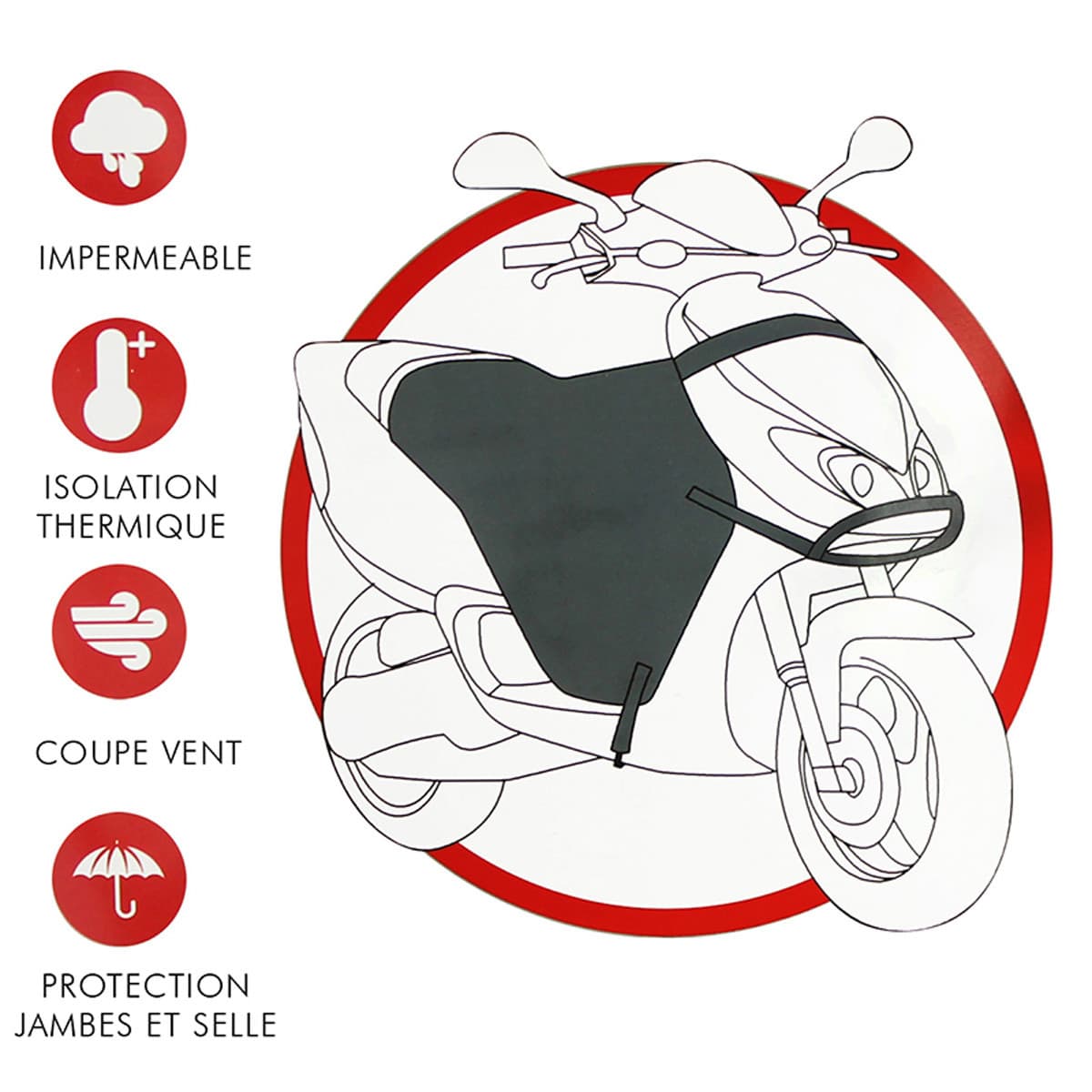 Tnt - Tablier Couvre Jambes - Waterproof Universel Scooter