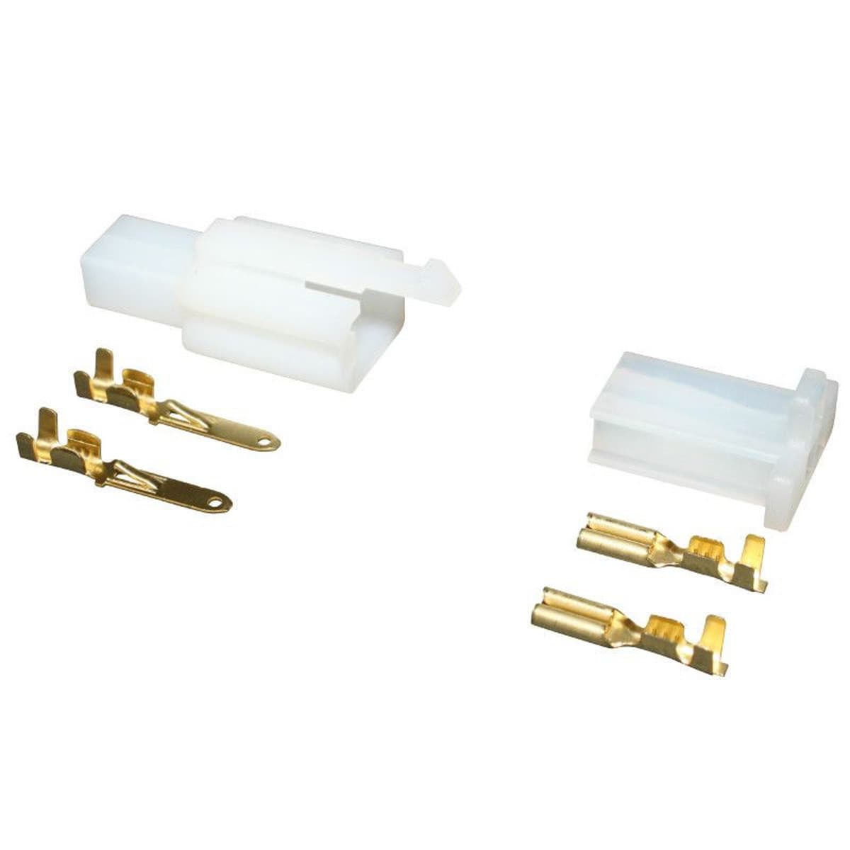 Adaptable - Cosse Électrique Conecteur Mâles / Femmelle - Blanc