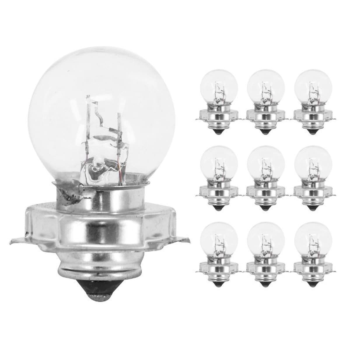 Adaptable - Ampoule 12v 15w P26s G25.5 - Blanc Boite De 10